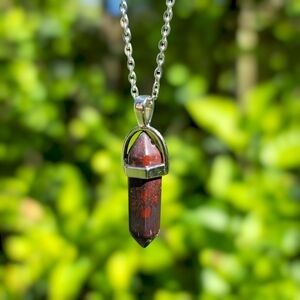 Mahogany Obsidian Pendant Necklace